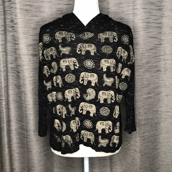 tea n rose los angeles LARGE ELEPHANT CROPTOP - Picture 1 of 8